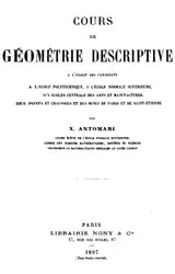 Download Cours de géométrie descriptive