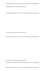 Foundation Physics for... image