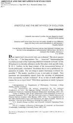 Aristotle and evolution image