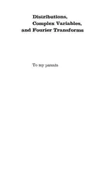 Distributions, complex variables,... image