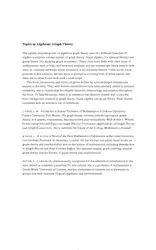 Topics in Algebraic... image