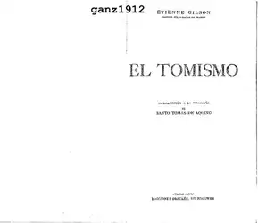 El Tomismo. Introducción... image