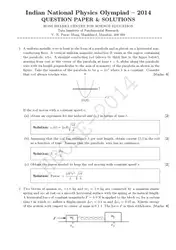 INPhO ۲۰۱۴ Question... image