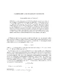 Cardinality and Invariant... image