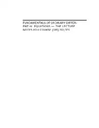 Fundamentals of Ordinary... image