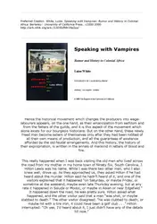 Speaking with Vampires:... image