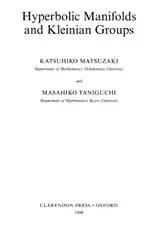 دانلود کتاب Hyperbolic manifolds and Kleinian groups