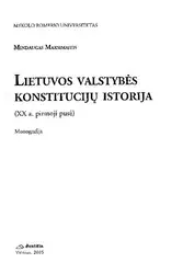 Lietuvos valstybės konstitucijų... image