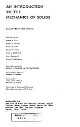 دانلود کتاب Introduction to the Mechanics of Solids: In S.I.Units