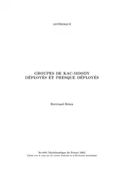 Groupes de Kac-Moody... image