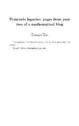 دانلود کتاب Poincares legacies: pages from year two of a mathematical blog