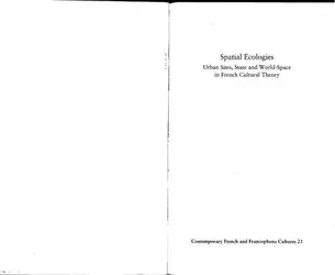 Spatial Ecologies: Urban... image