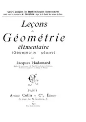 Leçons de géométrie... image