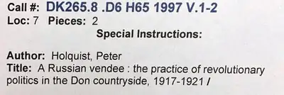 A Russian Vendee... image