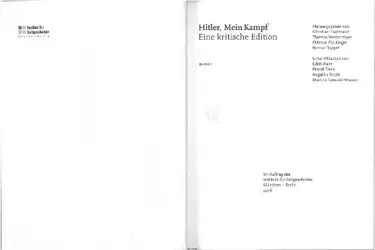 Hitler, Mein Kampf:... image
