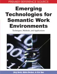 دانلود کتاب Emerging Technologies for Semantic Work Environments: Techniques, Methods, and Applications