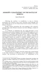 Ahmedi’s Ghazaname on... image