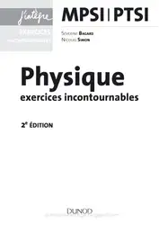دانلود کتاب Physique Exercices Incontournables Mpsi-Ptsi - 2e Ed.