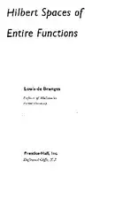 Hilbert Spaces of... image