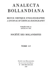 Analecta Bollandiana. Revue... image