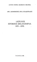 Lietuvos istorijos bibliografija.... image
