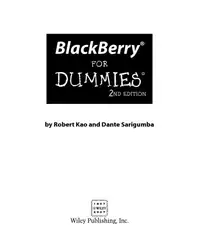 BlackBerry For Dummies,... image