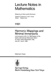 دانلود کتاب Harmonic Mappings and Minimal Immersion