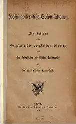 Hohenzollernsche Kolonisationen :... image