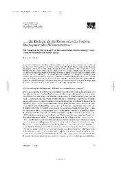 Die Biologie als... image