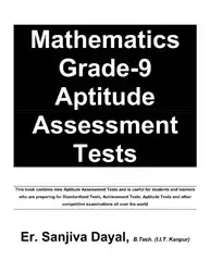 Download Mathematics Grade-9 Aptitude Assessment Tests Sanjiva Dayal IITJEE IIT JEE Foundation