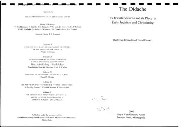 The Didache. Its... image