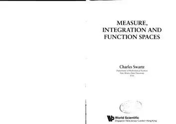 دانلود کتاب Measure, Integration and Function Spaces