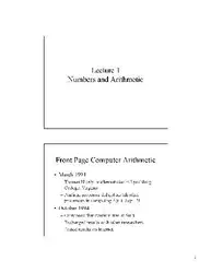 Computer arithmetic lectures image