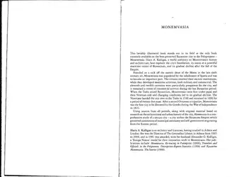 Monemvasia: A Byzantine... image