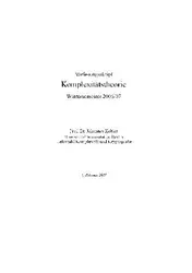 Download Komplexitaetstheorie 007