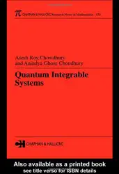 دانلود کتاب Quantum Integrable Systems (Research Notes in Mathematics Series) ( CRC Press )