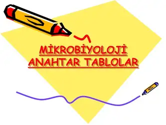 Mikrobiyoloji Anahtar Tablolar image