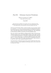 Schramm–Loewner Evolutions