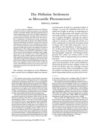 The Philistine Settlement... image