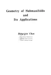 دانلود کتاب Geometry of submanifolds and its applications