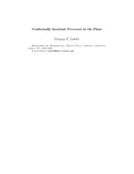 Conformally Invariant Processes...