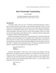 Basic Polymorphic Typechecking image