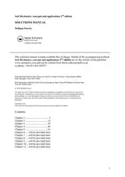 دانلود کتاب SOLUTIONS MANUAL of Soil Mechanics concepts and applications