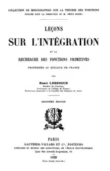 Leçons sur l’intégration... image