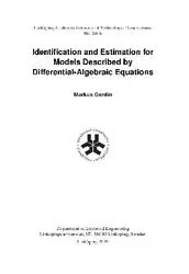 دانلود کتاب Identification and estimation for models described by differential-algebraic equations