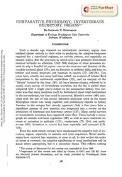 Comparative physiology: invertebrate... image