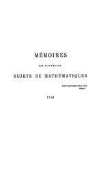 Oeuvres mathematiques, extrait... image