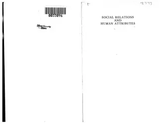 Social Relations and... image