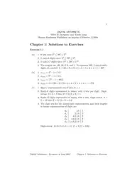 دانلود کتاب Digital Arithmetic solutions
