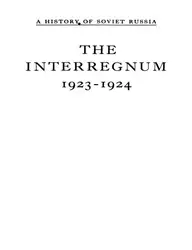 The Interregnum: ۱۹۲۳-۱۹۲۴ image